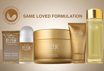 Introducing the New Premium Look Body Essence® Tissue Oil Range