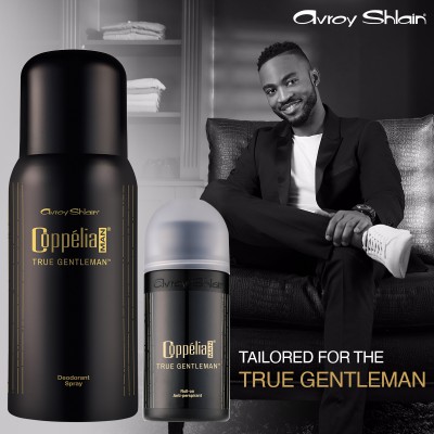 Coppélia® True Gentleman body spray and Roll-on Anti-perspirant