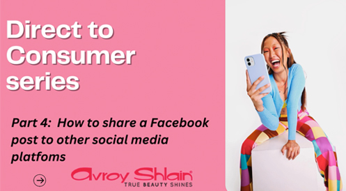 Part 4 : How to share from Facebook to social platforms