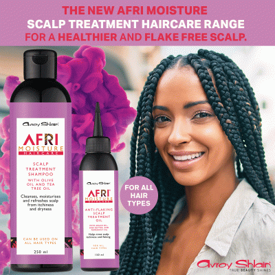 Introducing the NEW Afri Moisture® Scalp Treatment Shampoo and Anti-Flaking Treatment Oil.
