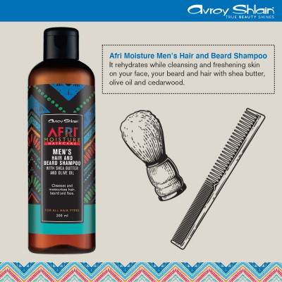 The Afri Moisture®  Men's Hair and Beard Shampoo